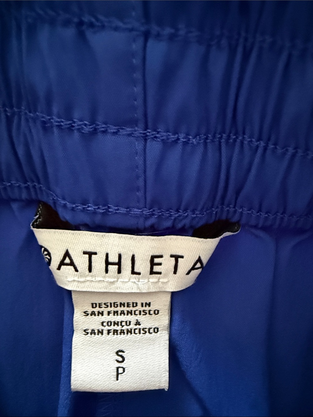 Athleta Royal Blue Smocked-Waist Midi Skirt - Picture 3 of 4